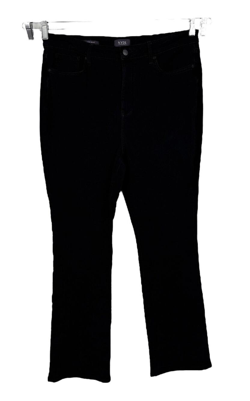 NYDJ Billie Mini Bootcut Jeans black size 16